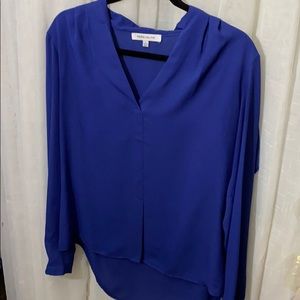Blue long sleeve blouse